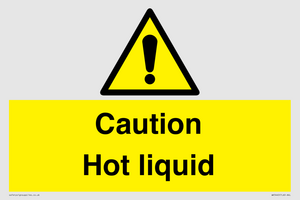 Caution Hot liquid